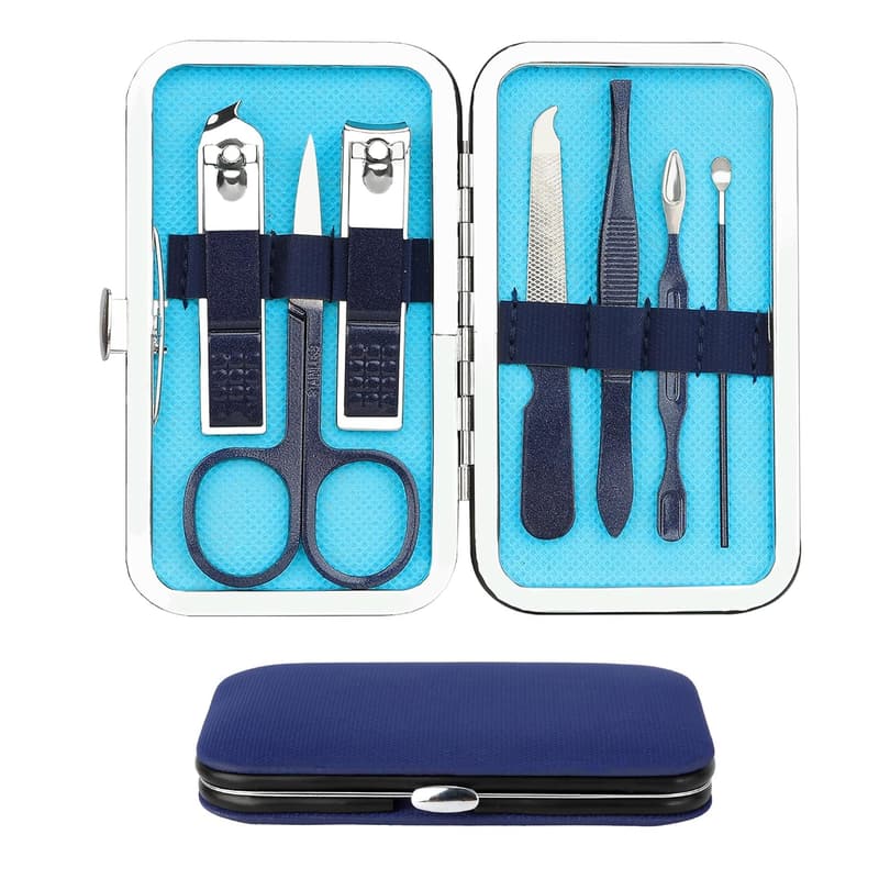 Easter Gift: 7-in-1 Manicure Set for Men and Boys, Blue