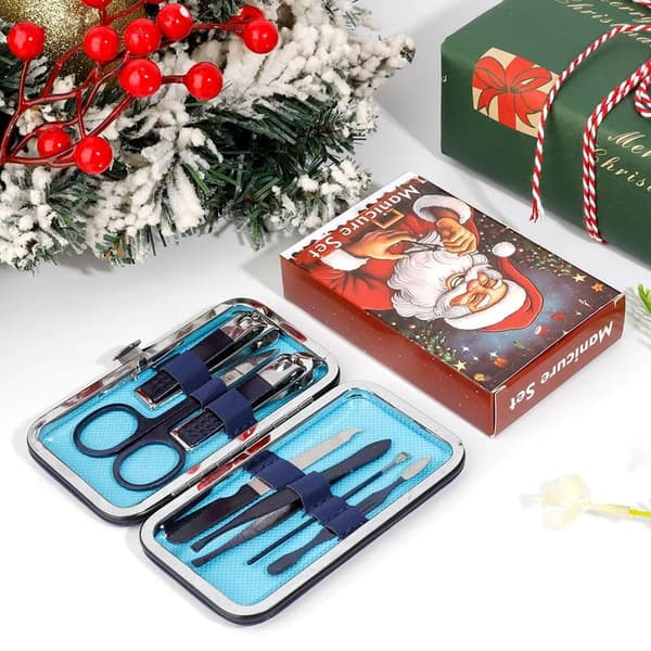 Easter Gift: 7-in-1 Manicure Set for Men and Boys, Blue