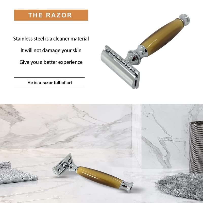 Luxury Father's Day Straight Razor Shaving Kit for Men