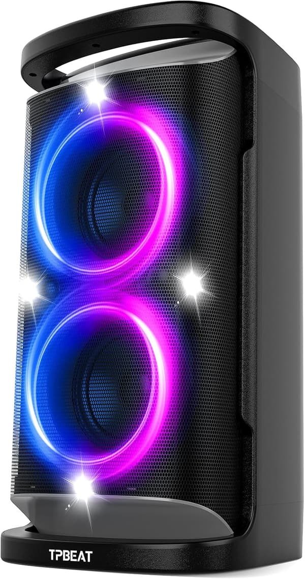 160W Portable Bluetooth Party Speaker with LED Light Show