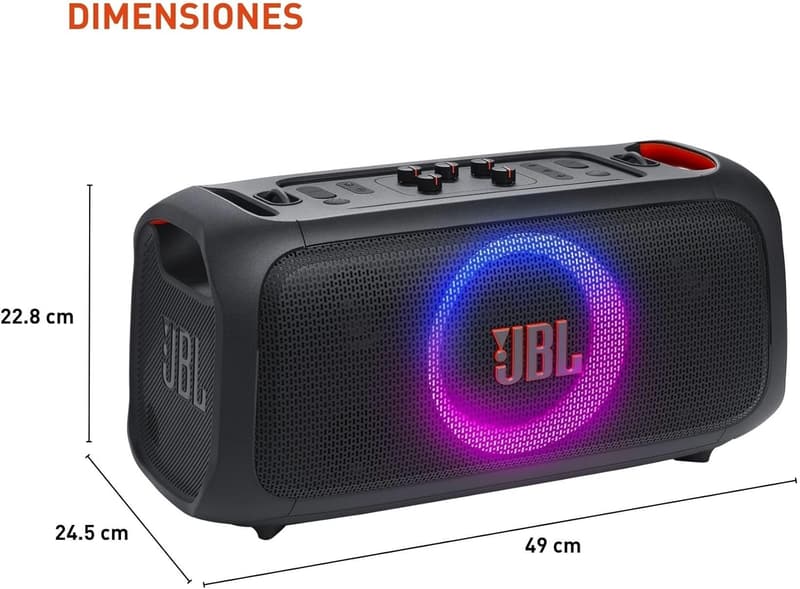 Portable Party Speaker - JBL PartyBox On-The-Go with Lights & Mic