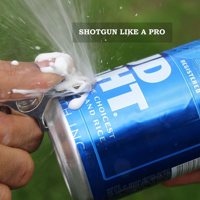 Beer Shotgun Tool & Bottle Opener Keychain for Parties