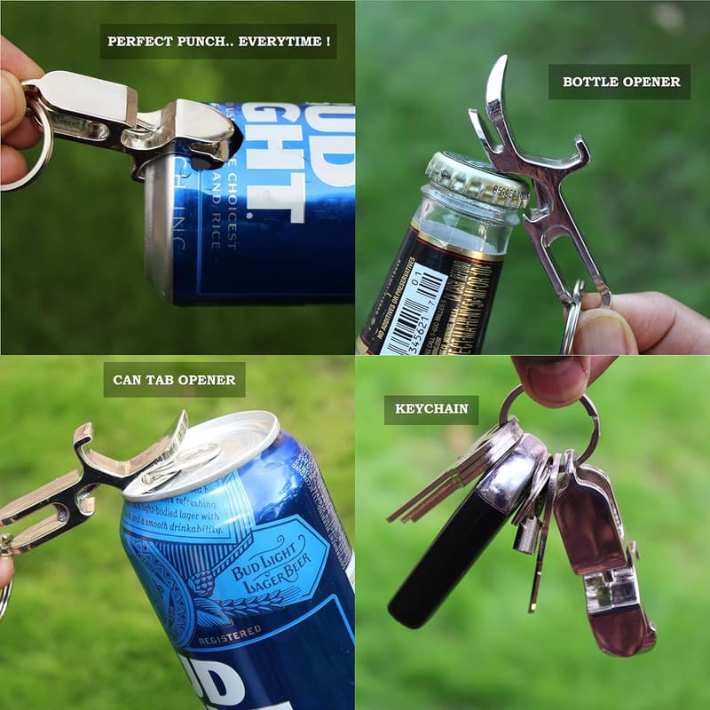 Beer Shotgun Tool & Bottle Opener Keychain for Parties