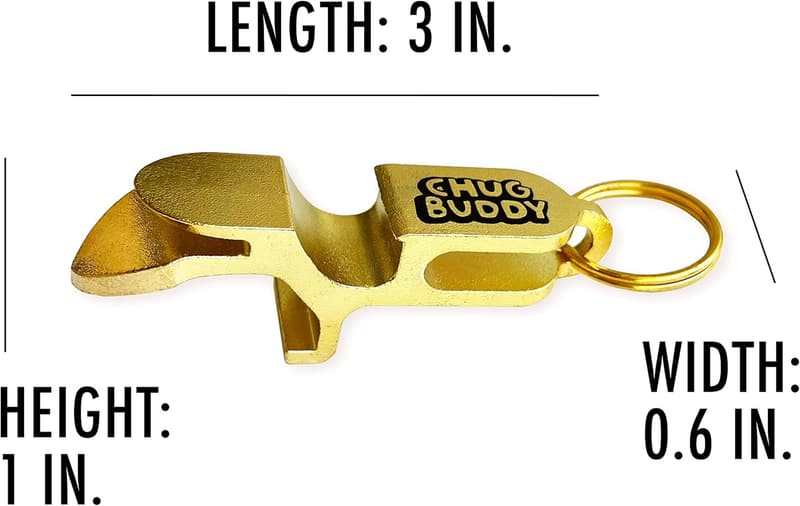 Shotgun Tool Keychain Can Opener - 4-in-1 Gift for Parties