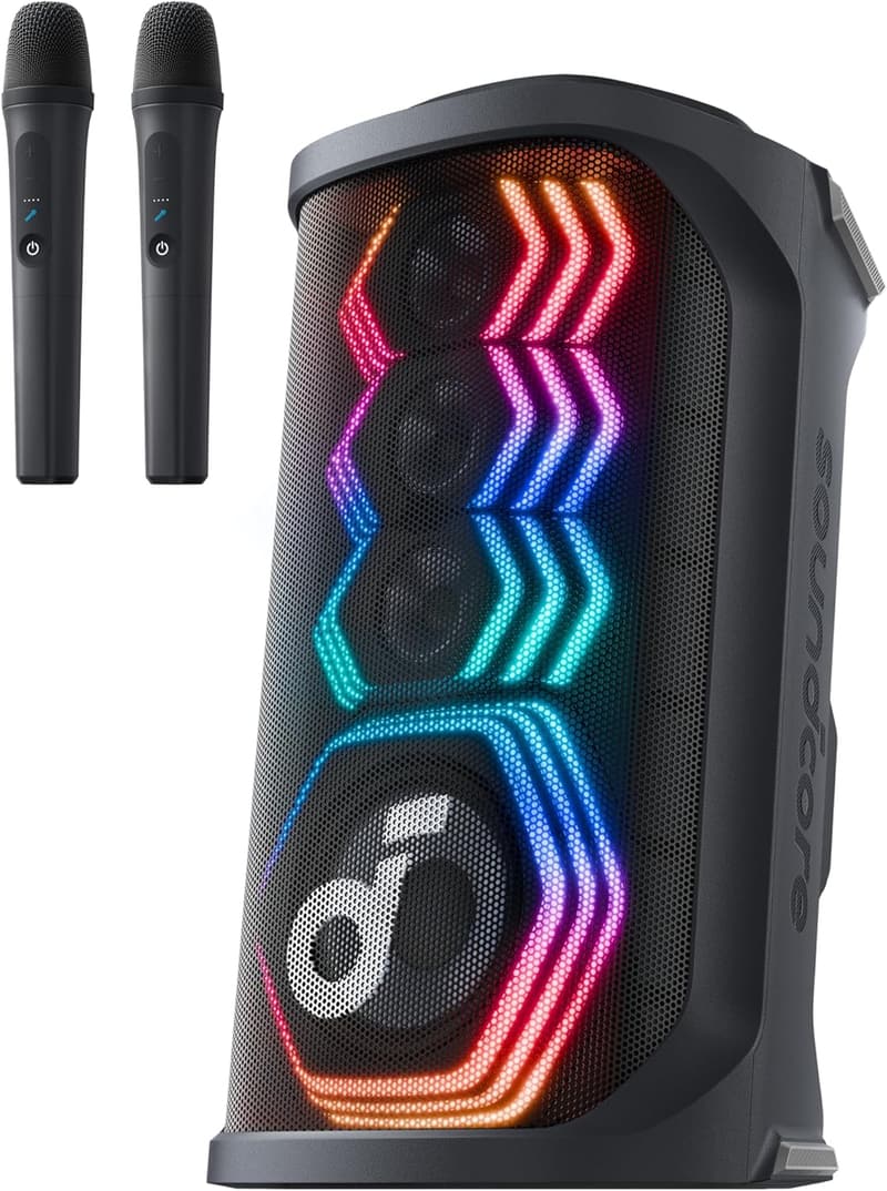 Portable AI Karaoke Speaker with 200W Sound & 12H Playtime