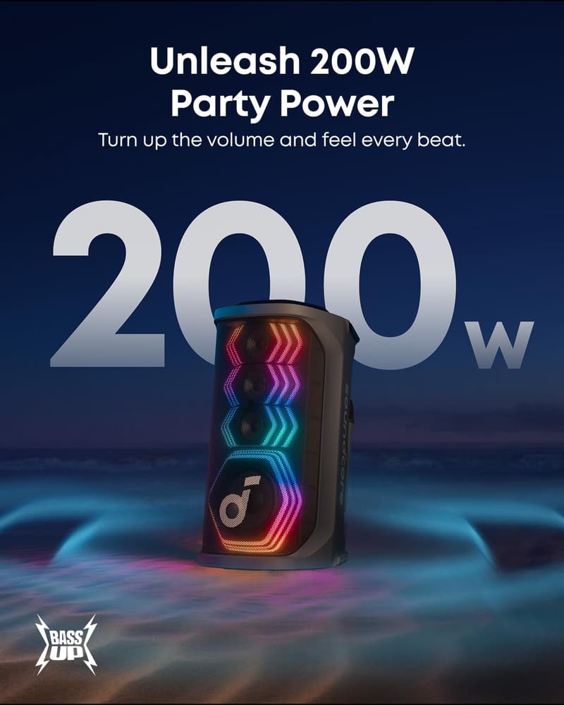 Portable AI Karaoke Speaker with 200W Sound & 12H Playtime
