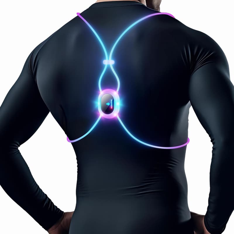 Reflective Running Vest with Lights for Night Safety