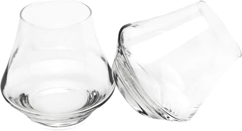 Tequila Snifter Glasses Set of 2 - 1.5 Oz Tulip Shape
