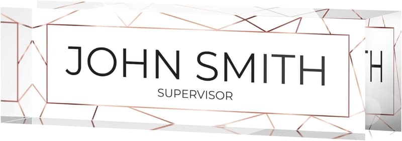 Personalized Desk Name Plate - 2½