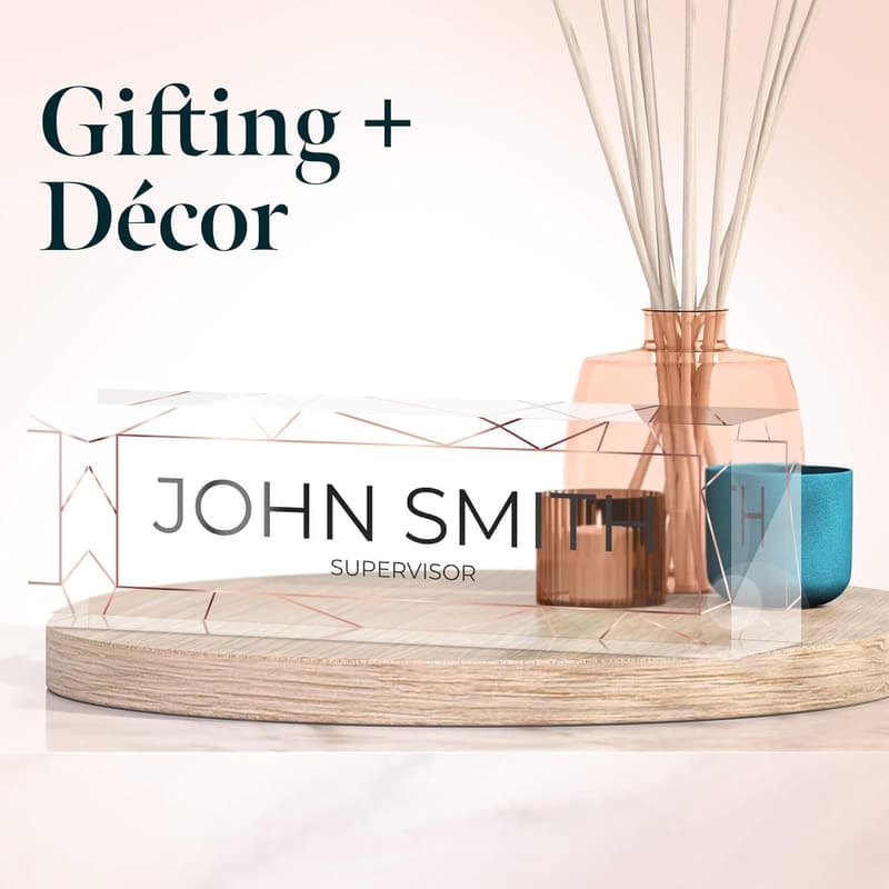 Personalized Desk Name Plate - 2½
