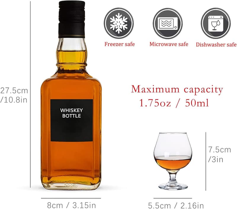 Set of 8 Small Brandy Snifters | 1.75 oz Cognac & Port Glasses