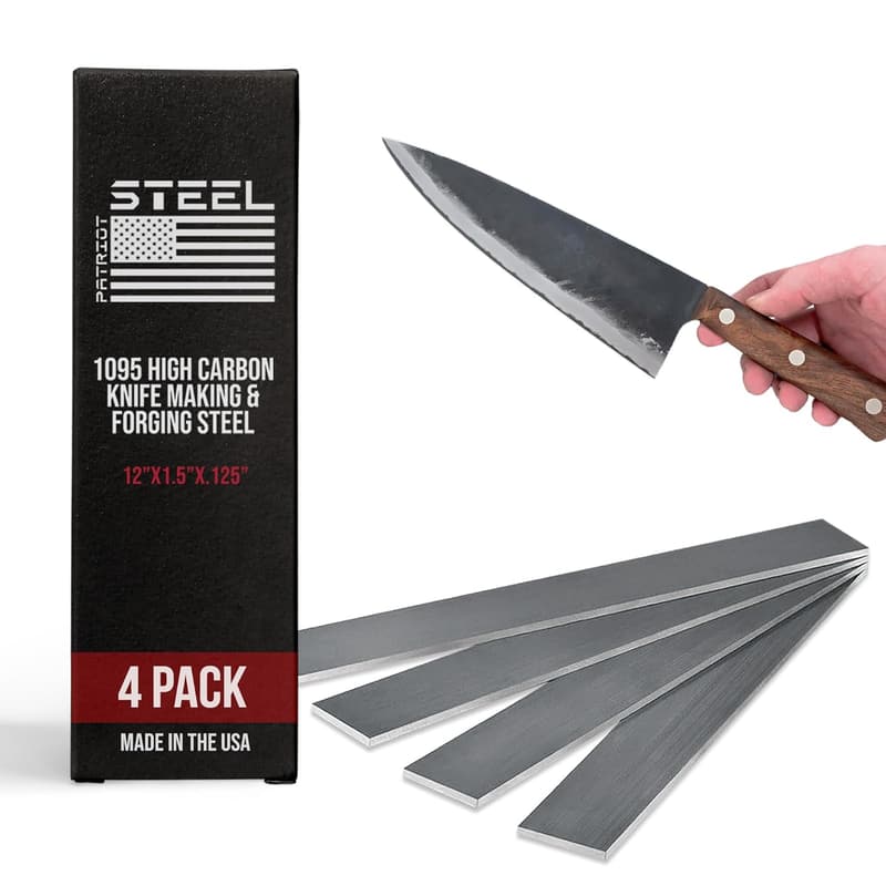 High Carbon Knife Making Steel - USA-Milled Forging Blanks (4 Pack)