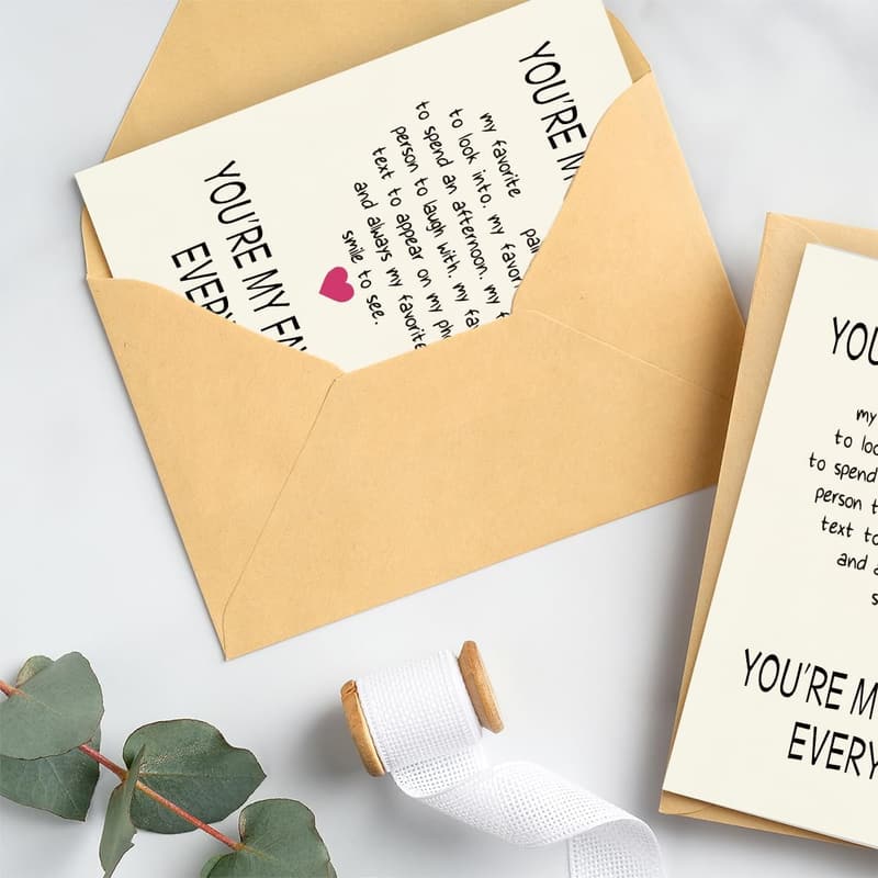 Funny Anniversary Card for Husband | 400gsm Premium Cardstock