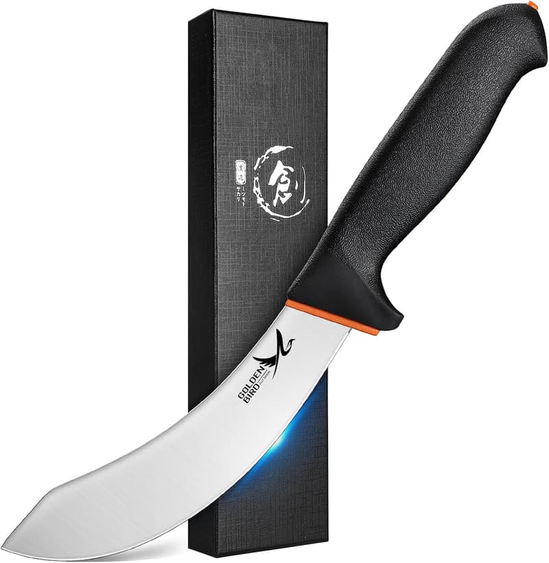 6-Inch Stainless Steel Skinning Knife for Meat Cutting