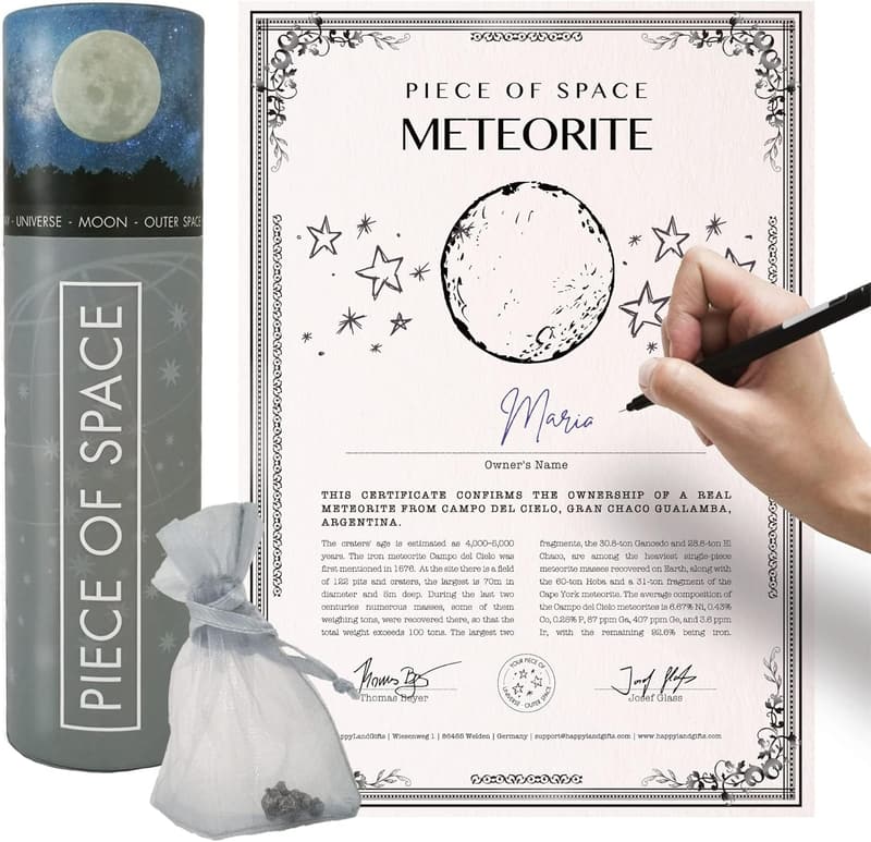 6th Anniversary Personalized Iron Meteorite Star Gift for Couples