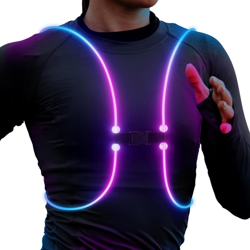 Reflective Running Vest for Safety and Night Visibility