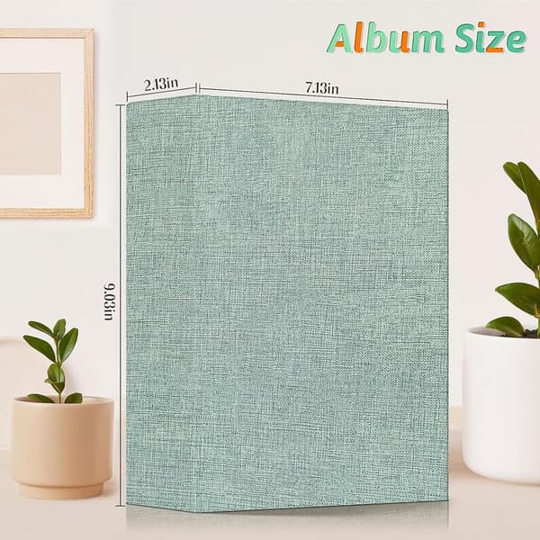 Wedding Photo Album 4x6, 200 Pockets, Linen Hardcover