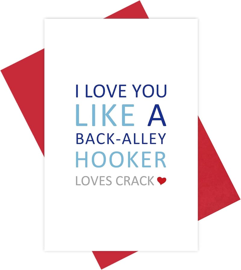 Naughty Love Card for Husband - Funny Anniversary Greeting