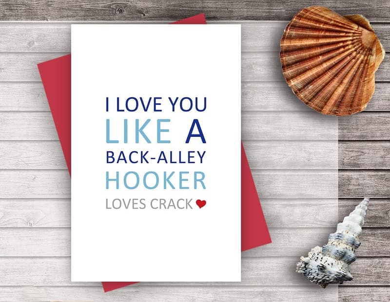 Naughty Love Card for Husband - Funny Anniversary Greeting