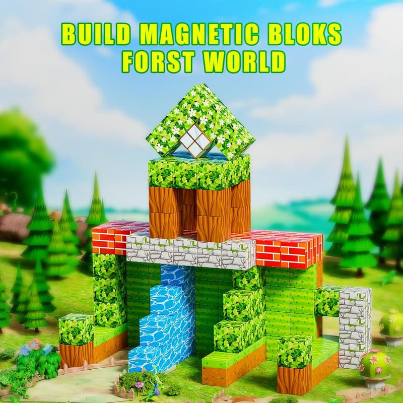 Magnetic Building Blocks - STEM Toys for Kids 3+ Years Old