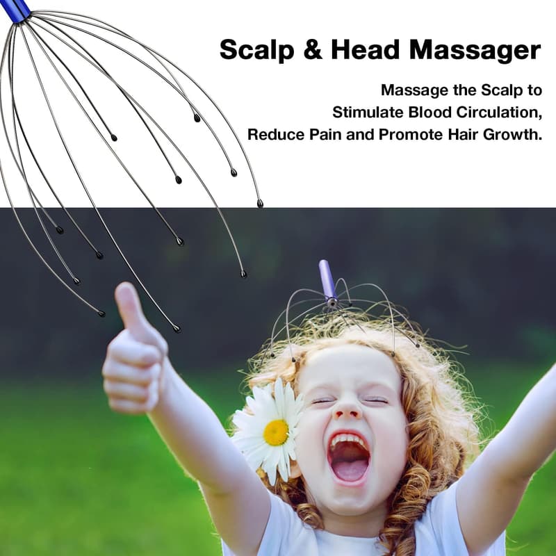 Christmas Scalp Massager for Women and Men, Handheld Relaxation Tool