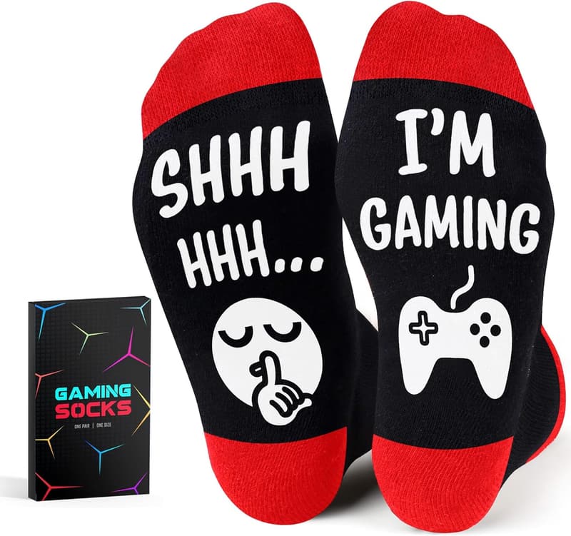 Gaming Socks for Men - Fun Novelty Stocking Stuffers