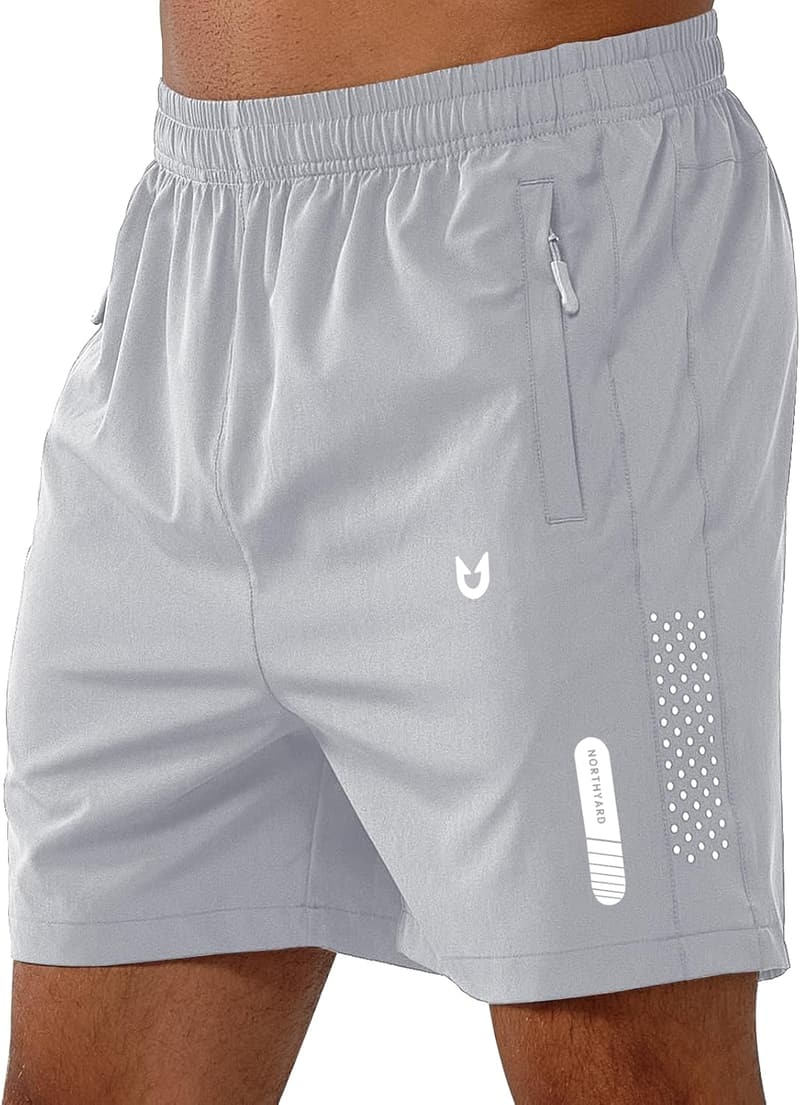 Men's Lightweight Quick-Dry Athletic Running Shorts 7