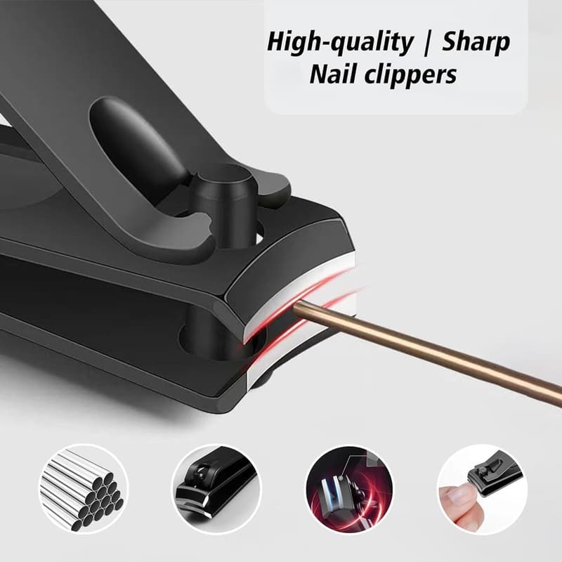 Men's Grooming Kit - Black Nail Clipper Set for Dad & Boyfriend