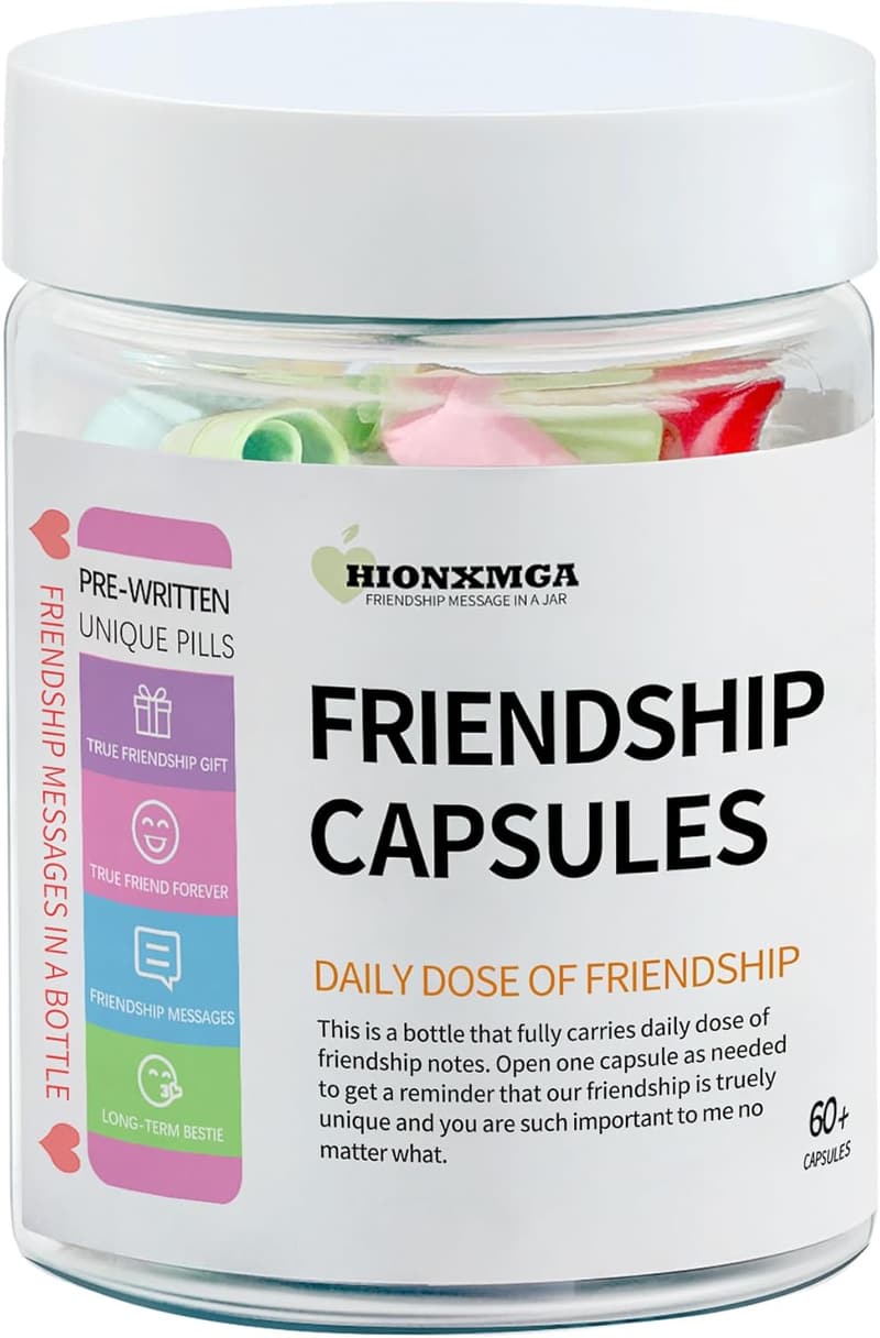 Friendship Messages in a Bottle - 60PCS Cute Gift for Besties