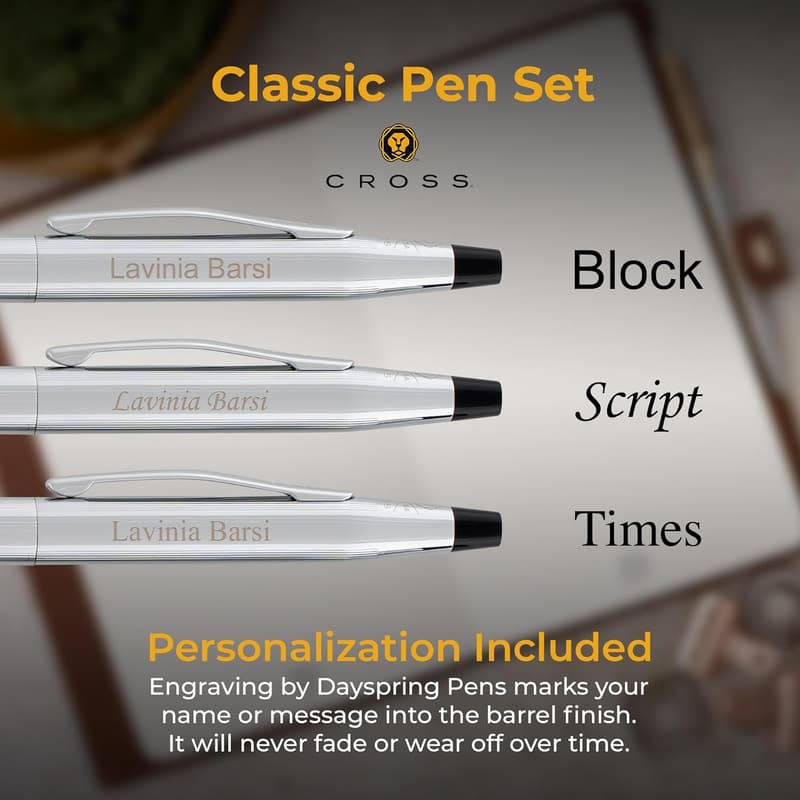 Personalized Cross Classic Century Pen & Pencil Gift Set