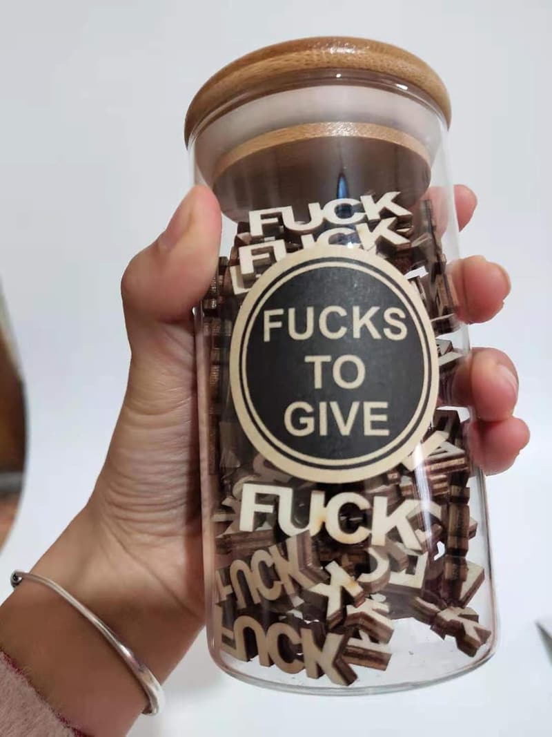 Funny Gag Gift Jar for Friends - 12oz Birthday & Anniversary