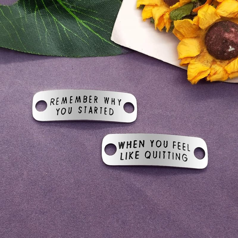Inspirational Gift for Runners - Workout Shoelace Tag Set