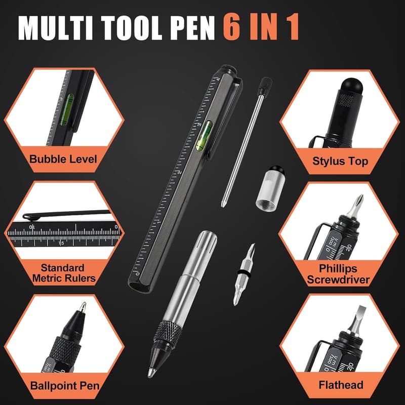 Father's Day Multitool Pen Gift for Dad or Grandpa