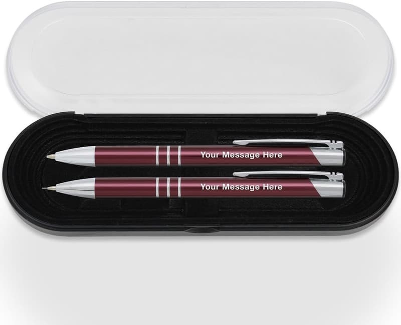 Personalized Engraved Ballpoint Pen & Mechanical Pencil Set