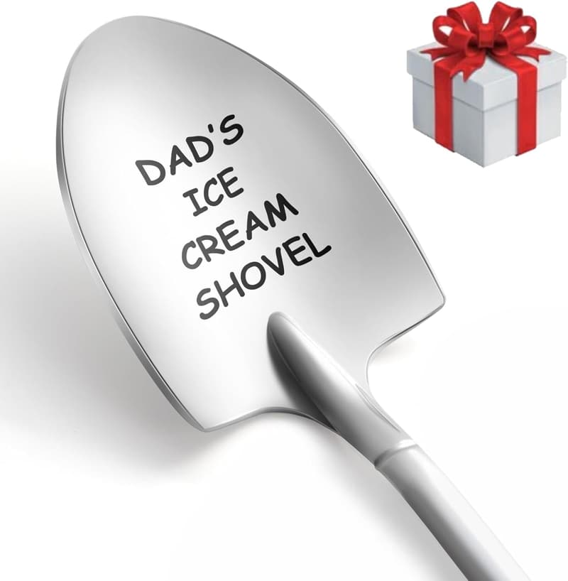 Dad's Ice Cream Shovel - Engraved Stainless Steel Spoon