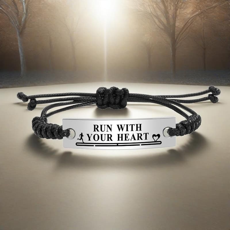Adjustable Inspirational Mantra Friendship Bracelet