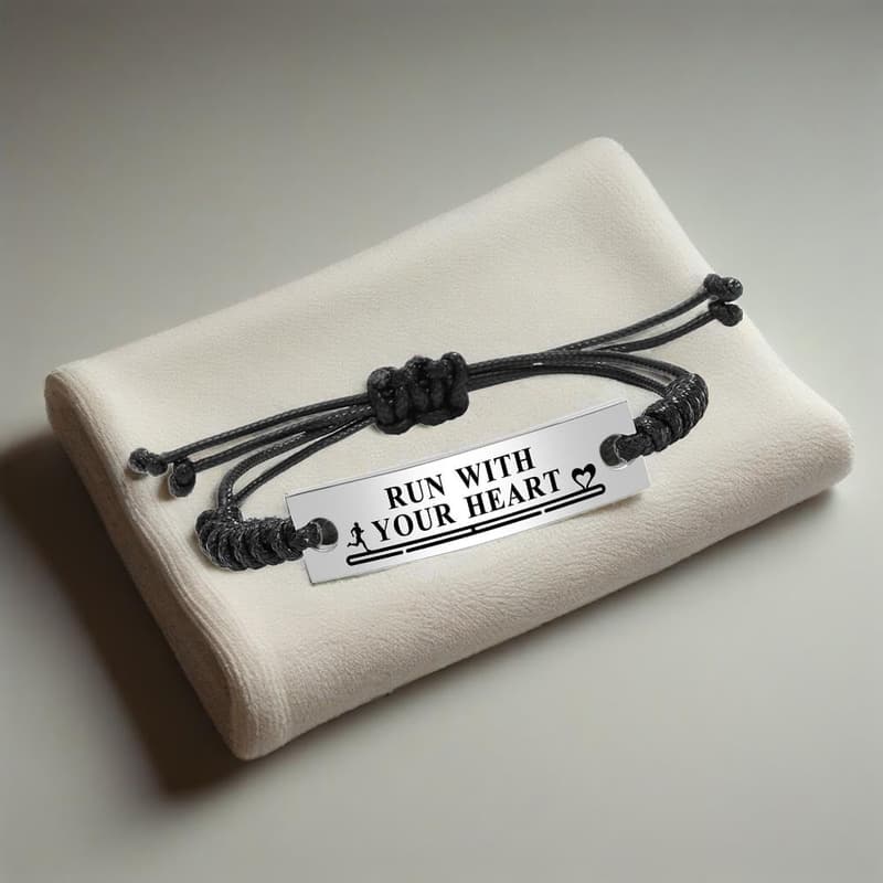 Adjustable Inspirational Mantra Friendship Bracelet