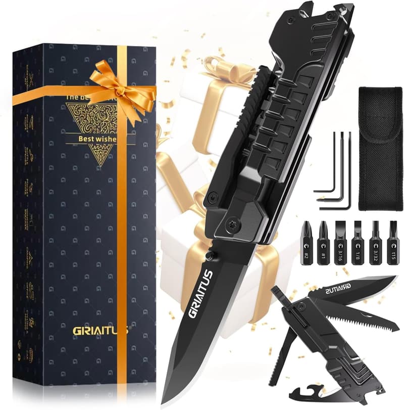 17-in-1 Multi-Tool Knife for Dad | Unique Birthday Gift