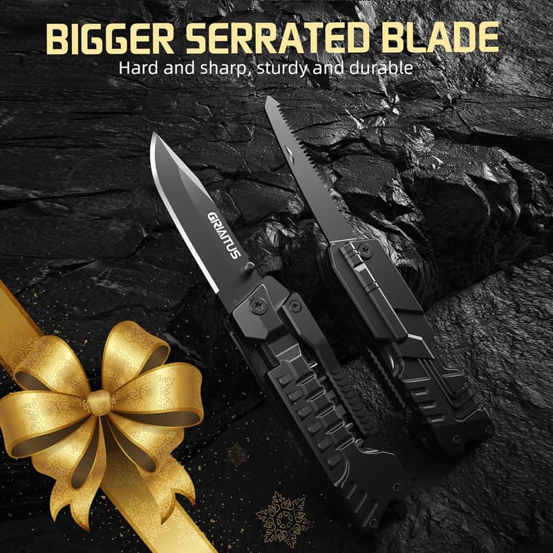 17-in-1 Multi-Tool Knife for Dad | Unique Birthday Gift