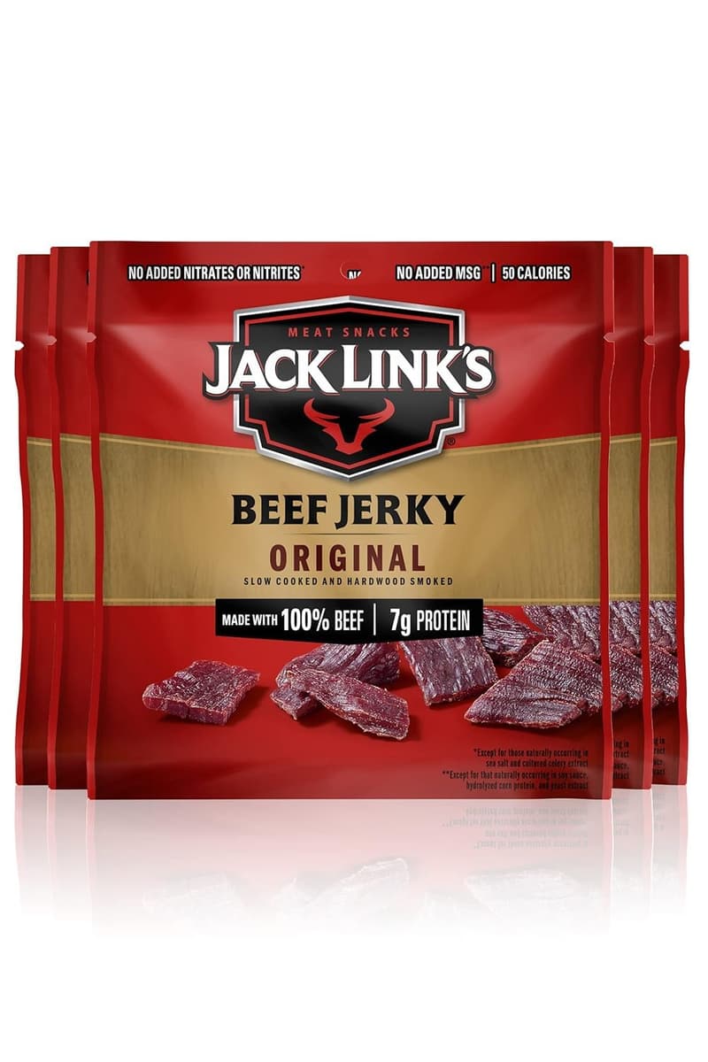 Beef Jerky Multipack - 100% Beef Protein Snacks, 7g Each