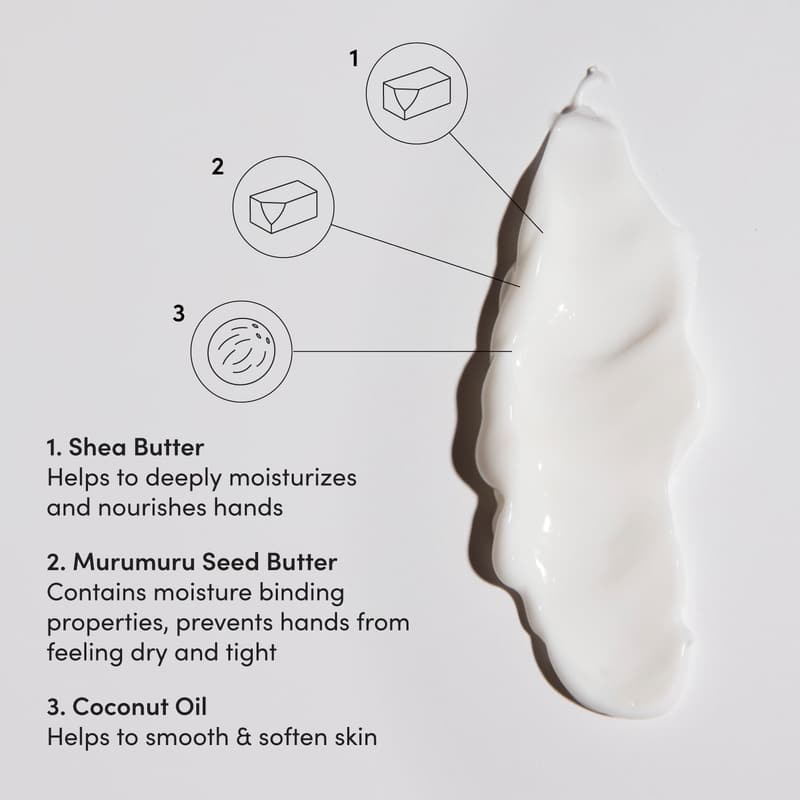 Thick Hydrating Hand Cream with Coconut & Murumuru Butter - 3 Oz