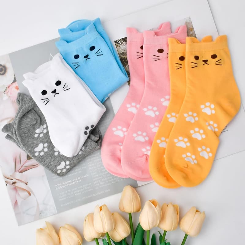 Birthday Cat Socks for Women - Fun Gifts for Her