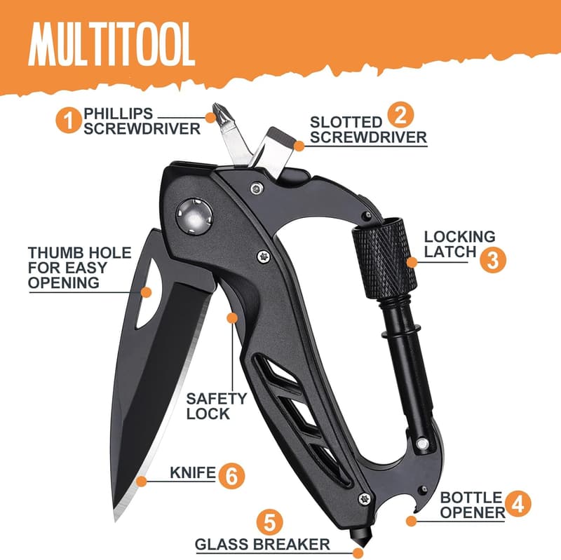 Multitool EDC Gadget for Men - Perfect Christmas Stocking Stuffer