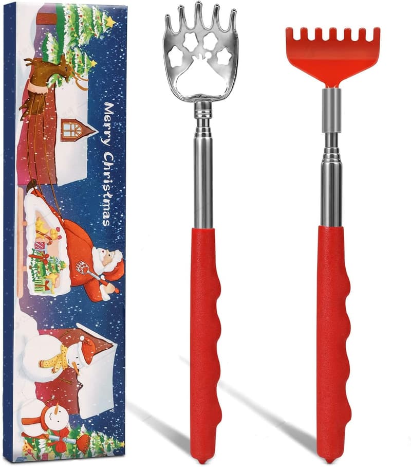 Christmas Gifts for Men - 2 Pack Telescopic Back Scratchers