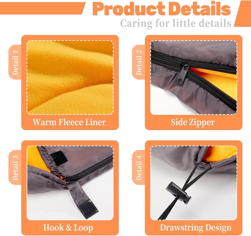 Packable Waterproof Dog Sleeping Bag for Travel & Camping