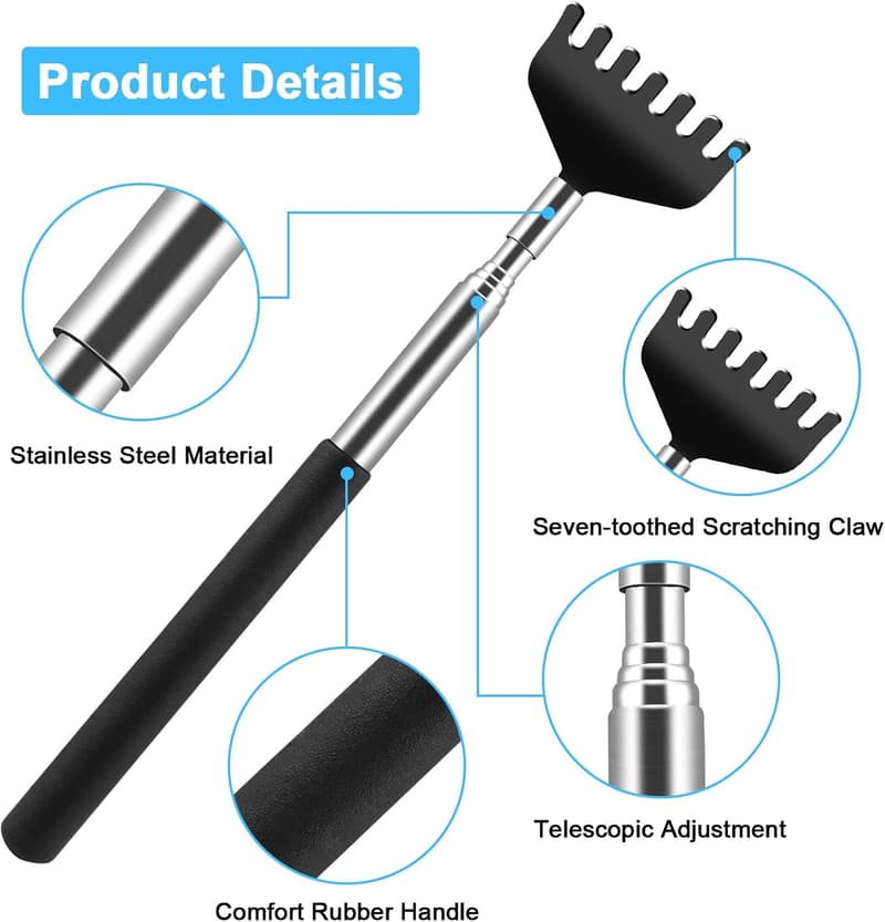 Father's Day Gift: 6-Pack Extendable Back Scratcher for Men