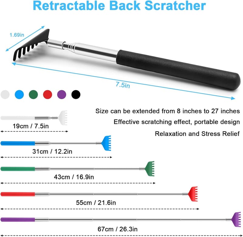 Father's Day Gift: 6-Pack Extendable Back Scratcher for Men