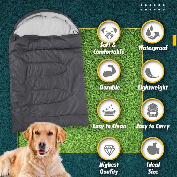 Portable Waterproof Dog Sleeping Bag for Camping and Hiking