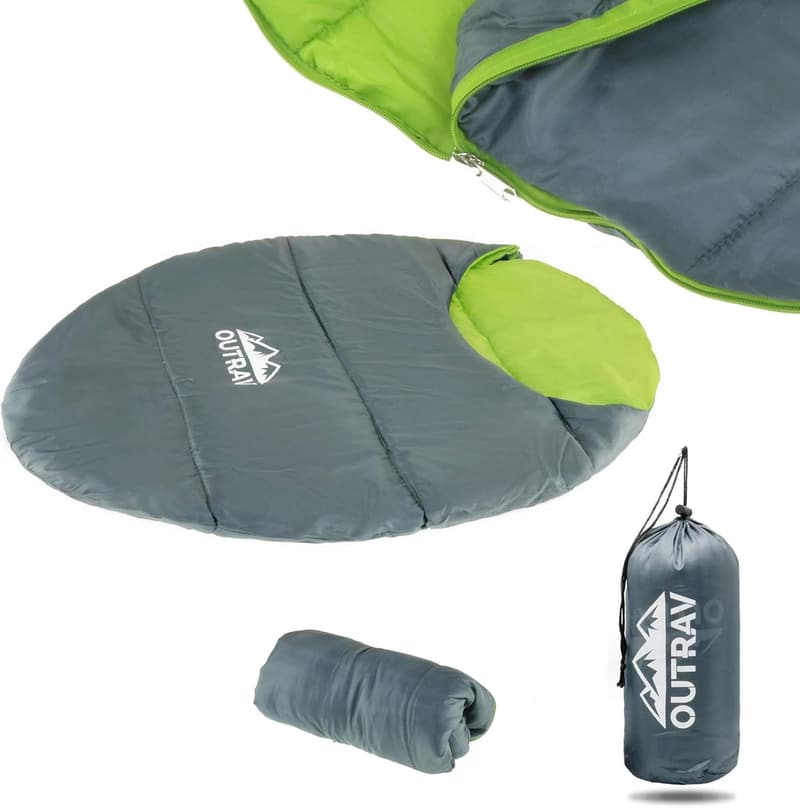 Portable Waterproof Dog Sleeping Bag, Extra Durable, Green