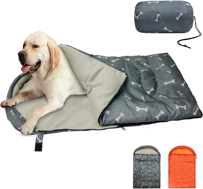 Packable Waterproof Dog Sleeping Bag for Travel and Camping